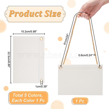 wadorn 5шт. 5 цвета шерстяной фетр вставки-органайзеры для сумок(DIY-WR0007-25)-2