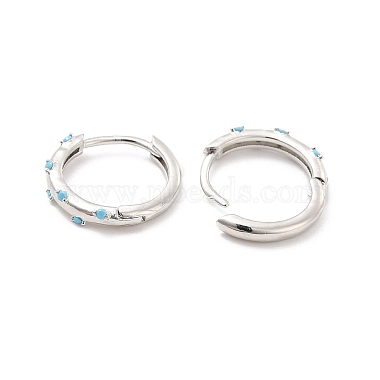 Cubic Zirconia Hoop Earrings(EJEW-P213-20P)-3