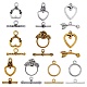 100Sets 10 Style Alloy Toggle Clasps(FIND-SZ0002-15)-1