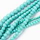 Mixed Size Synthetic Turquoise Round Bead Strands(TURQ-X0002)-1