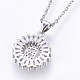 304 Stainless Steel Initial Pendant Necklaces(NJEW-H486-30P-B)-2