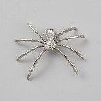 Alloy Display Decoration, Spider Shape Holder, for Home Desktop Decoration, Platinum, 47x56x10.5mm(AJEW-WH0609-197)