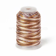 3-Ply Segment Dyed Nylon Thread Cord, DIY Material for Jewelry Making, Sandy Brown, 0.3mm, about 546.81 Yards(500m)/Roll(NWIR-F011-01E)