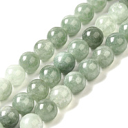 Natural Dyed White Jade Beads Strands, Round, Light Grey, 8.5mm, Hole: 0.8mm, about 45~46pcs/strand, 14.69''~15.04''(37.3~38.2cm)(G-M402-C03-05)