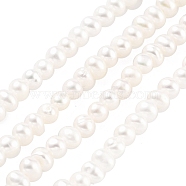 Natural Cultured Freshwater Pearl Beads Strands, Potato, Floral White, 2.5~3mm, Hole: 0.5mm, about 82~83pcs/strand, 7.09 inch(18cm)(PEAR-C003-06G)