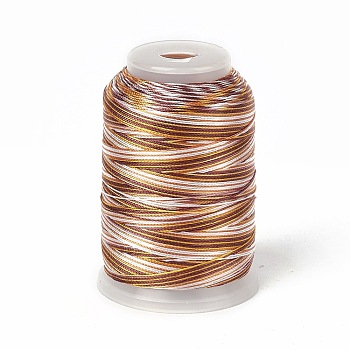 3-Ply Segment Dyed Nylon Thread Cord, DIY Material for Jewelry Making, Sandy Brown, 0.3mm, about 546.81 Yards(500m)/Roll