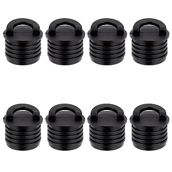 Rubber Kayak Scupper Plug, Drain Hole Stopper, Black, 35x32.5mm