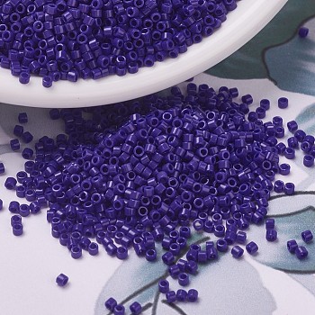 MIYUKI Delica Beads, Cylinder, Japanese Seed Beads, 11/0, (DB0726) Opaque Cobalt, 1.3x1.6mm, Hole: 0.8mm, about 20000pcs/bag, 100g/bag