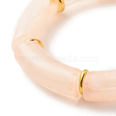 Acrylic Tube Beaded Stretch Bracelets(X-BJEW-JB07774-05)-4