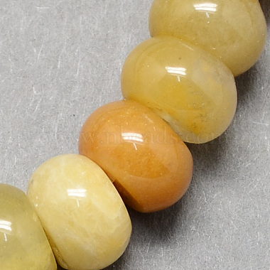8mm Goldenrod Abacus Topaz Jade Beads