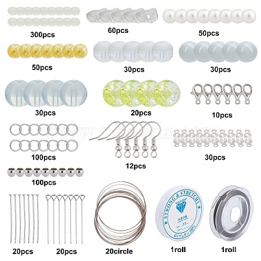 SUNNYCLUE 865Pieces DIY Glass Jewelry Kits(DIY-SC0015-16D)-2