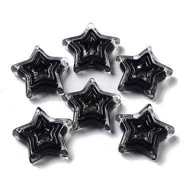 Black Star Acrylic Beads