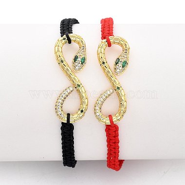 Couple Adjustable Nylon Thread Braided Bead Bracelets(BJEW-JB05449)-7