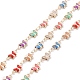 Colorful Glass Butterfly Link Chains(CHC-R135-06KCG)-1