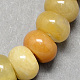 Natural Gemstone Old Topaz Jade Stone Rondelle Beads Strands(G-S105-8mm-18)-1