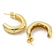 Rack Plating Brass Cubic Zirconia Stud Earrings(EJEW-M247-24G)-2