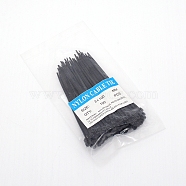 Plastic Cable Ties, Tie Wraps, Zip Ties, Black, 100x4.5x3.5mm, 100pcs/bag(KY-CJC0004-01G)