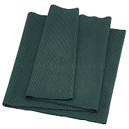 Cotton Ribbing Fabric for Cuffs, Waistbands Neckline Collar Trim, Dark Green, 650x235x1mm(FIND-WH0290-003D)