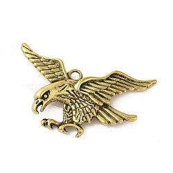 Tibetan Style Alloy Pendant, Eagle, Antique Golden, 40x60x7mm, Hole: 4mm(FIND-A042-25AG)