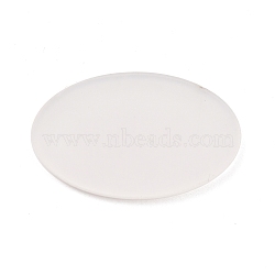 Oval Acrylic Display Base, for Miniatures, Models and Toilet Sign, Clear, 40x25x2mm(DIY-WH0322-02)