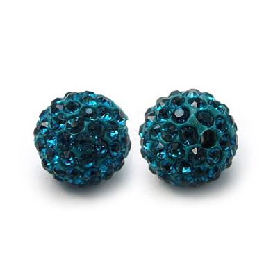 Polymer Clay Rhinestone Beads(X-RB-C1438-10mm-A06)-1
