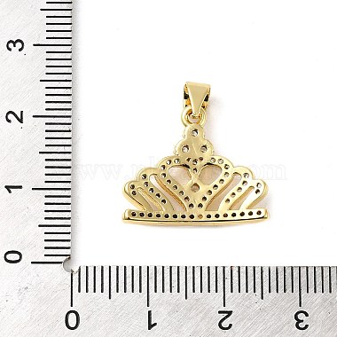 Placage de crémaillère en laiton micro pavé pendentifs en zircone cubique(KK-P241-04G)-3