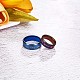2 Pcs Couple Rings for Women Men Engagement Wedding Rings Set "His Queen" and "Her King" with Crown Printed Pattern(JR849A)-3