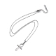 Non-Tarnish Ion Plating(IP) 304 Stainless Steel Cable Chain Necklaces(NJEW-G081-07P)-2