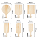 6Pcs 6 Style Wood Big Pendants(WOOD-FH0002-11)-2