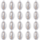20Pcs Electroplated Natural Cowrie Shell Pendants(SHEL-SC0001-30)-1