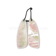 2Pcs Natural White Shell Pendants, Geometric Charms, Wing, 38x13x3mm, Hole: 1mm(SHEL-A005-02E)