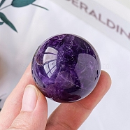 Natural Amethyst Crystal Ball, Reiki Energy Stone Display Decorations for Healing, Meditation, Witchcraft, 40mm(PW-WG69077-10)