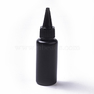 Plastic Glue Bottles, Black, 10.3cm, Capacity: 30ml(DIY-WH0079-81)