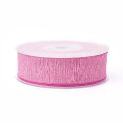 Polyester Ribbons, Flamingo, 15mm, about 100yards/roll(91.44m/roll)(SRIB-L051-15mm-C006)