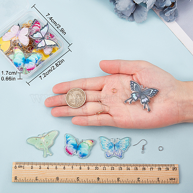 SUNNYCLUE DIY 3D Butterfly Dangle Earring Making Kit(DIY-SC0020-03)-7