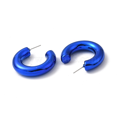 Ring Acrylic Stud Earrings(EJEW-P251-07)-3