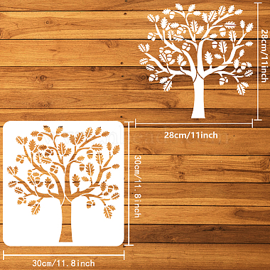 PET Hollow Out Drawing Painting Stencils(DIY-WH0391-0769)-2