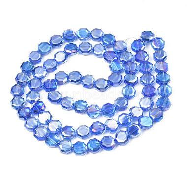 Electroplate Transparent Glass Beads Strands(EGLA-N002-27-C03)-2