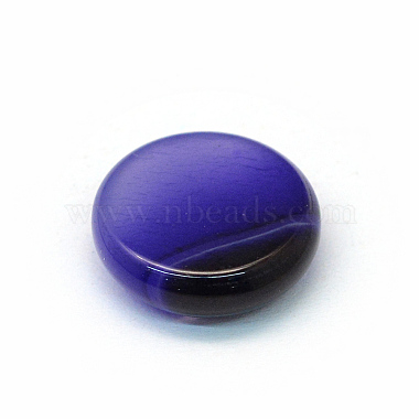 Dyed Natural Striped Agate/Banded Agate Cabochons(X-G-R348-14mm-03)-3