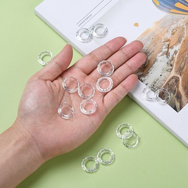 Perles en acrylique transparente(X-PL671Y-1)-5