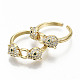 Brass Micro Pave Clear Cubic Zirconia Cuff Rings(X-RJEW-S044-076-NF)-2