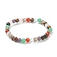 Natural Mixed Stone Beaded Stretch Bracelets(BJEW-A117-B-39)-2