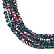 Electroplate Glass Beads Stradns(EGLA-H114-01N)-2