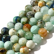 Natural Chrysocolla Beads Strands, Round, 6mm, about 63pcs/strand(G-F784-A01-01)