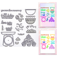 Clear Silicone Stamps, for DIY Scrapbooking, Photo Album Decorative, Cards Making, Food, 139x139x3mm(DIY-WH0504-64B)