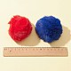 10Pcs 5 Colors Handmade Faux Rabbit Fur Pom Pom Ball Covered Pendants(WOVE-FS0001-03)-3