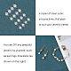 192Pcs 8 Styles Brass Clear Cubic Zirconia Connector Charms(RB-FH0001-08)-4