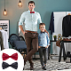 16Pcs 2 Colors Adjustable Polyester Bow Ties(AJEW-GA0006-74)-6