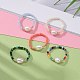 Glass Beads Stretch Rings(RJEW-JR00314)-5