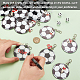 Football Theme Printed Acrylic & Alloy Enamel Pendant Keychain(KEYC-AB00046)-3